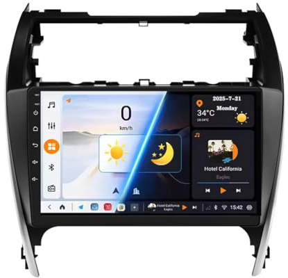 M6 Pro3, Autoradio touchscreen Android 15.0 per Camry 2012-2014 Navigazione GPS satellitare 10'' Touchscreen Lettore video multimediale DVD Ricevitore FM BT con Carplay 4G 5G WiFi DSP SWC
