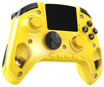 Airuidas G01 Game Controller, Hall Joystick, Hall Trigger, Conductive Rubber, Six-axis Motion Sensing, Vibration Motor (Yellow)