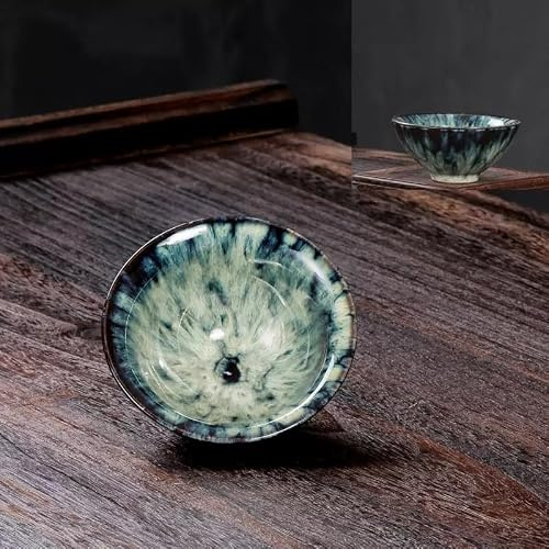 Taza colección cerámica, regalo apasionado té, copa de infusión oriental, taza de té antigua, taza de degustación pu erh(5)
