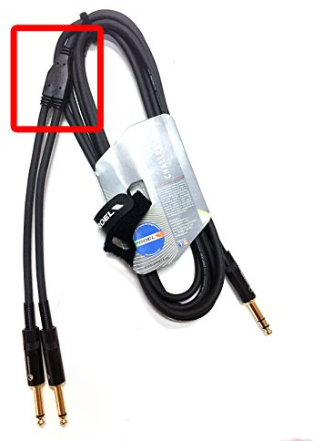 PROEL CHLP210LU3 Cavo audio professionale a Y con jack Stereo 6.3 mm a 2 x jack Mono 6.3 mm