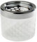 APS Cendrier Wind, cendrier, en métal chromé, Verre dépoli, avec Fermeture à baïonnette, Ø 9,5 cm, Hauteur 8 cm, Blanc