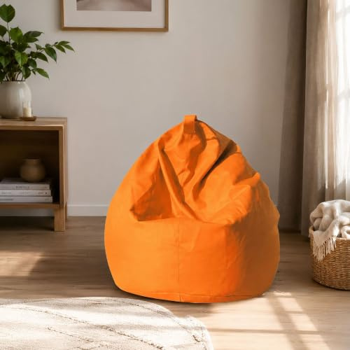 Dmora Pouf Poltrona a Sacco, Rivestimento in Cotone, 60 x 50 x 80 cm