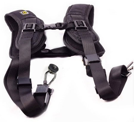 DIGITAL HD ® TRACOLLA DOPPIA PER 2 FOTOCAMERE PESANTI ROBUSTISSIMA CINGHIA UNIVERSALE COMPATIBILE CON QUALUNQUE FOTOCAMERA