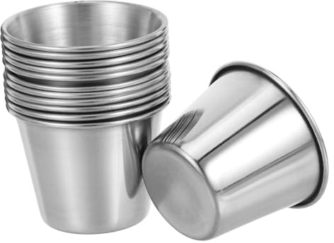 TOYANDONA 12pièces Gobelets Acier Inoxydable Tasses Portables Pour Spiritueux Vin Café Et Sauce Événements Spéciaux Et Utilisation Quotidienne