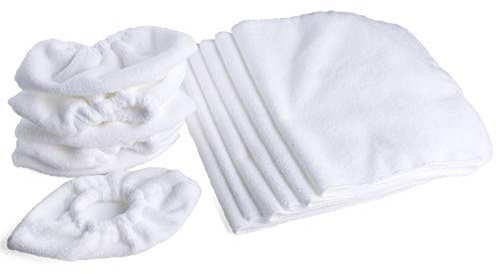 LTWHOME Washable Replacement Cotton Terry Cloths Set Fit for Karcher Steam Cleaner SC1, SC2, SC3, SC4, SC5 (Pack of 12)