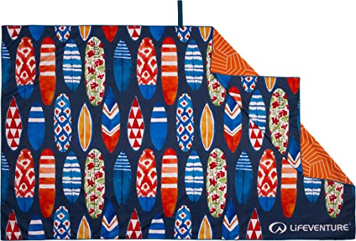 Lifeventure Recycelte Weichfaser Reisehandtuch - Kompaktes, leichtes, schnelltrocknendes Sport- und Strandhandtuch, sandfreies Design