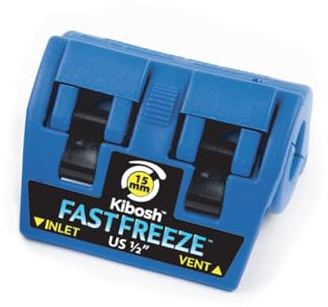 Kibosh Rohrklemme (15 mm) - Blaue Metallische Rohrreparaturschelle für 14-16 mm Rohre