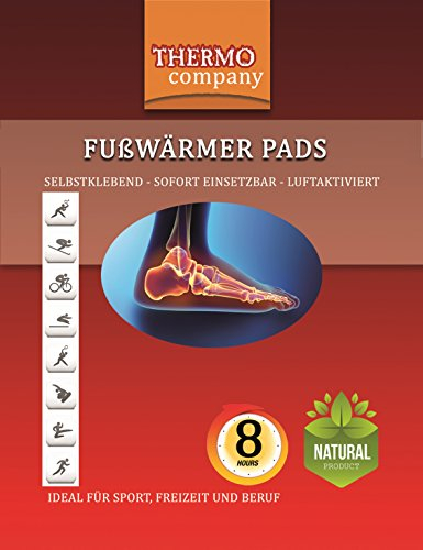 30 Paar + 1 Gratis THERMO company® Fußwärmer Pads | Wärmepads für Füße | Thermopads selbstklebend & luftaktiviert | Zehenwärmer Pads für Sport, Freizeit & Beruf | Bis zu 8 Stunden Wärme