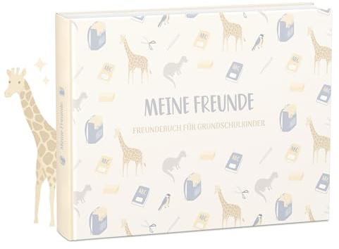 mintkind® „Meine Schulfreunde“ Freundebuch Schule Mädchen und Jungen Natur Design | Freundschaftsbuch Grundschule | Meine Freunde Buch Geschenk zur Einschulung | Schulfreundebuch zum Ausfüllen