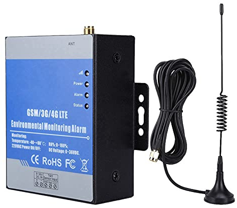 GSM-Stromausfall-Alarmsystem, TU5023 GSM 3G/4G LTE Drahtloser Stromkreisfehler Spannung Stromkreisstatusüberwachung Alarm Fernmelder Temperatur Feuchtigkeitsalarm(EU-Stecker)
