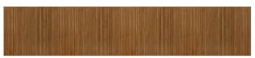 Todiikf Bambusteppich Braun 80x400 cm - Robuster Bambusläufer Natur für Wohnzimmer Flur und Küche - Rutschfester Teppich aus Naturmaterialien - Rechteckiger Bodenbelag