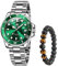 Raitown Uhren Herren Wasserdicht Multifunktional Analog Quarz Uhr Geschäft Stylisch Lässig Leuchtend Edelstahl Armbanduhr für Männer