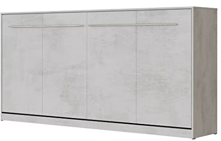 SMARTBett Skåpsäng, standard, betong, 90, horisontell