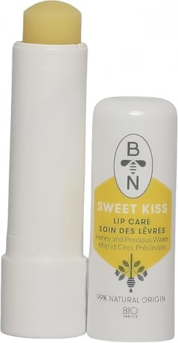 Bee Nature - Bio-Lippenbalsam mit Honig – Feuchtigkeitsspendend, Pflegend – Sweet Kiss Lippenpflege – 99,9% Natürlich – 4,5 g