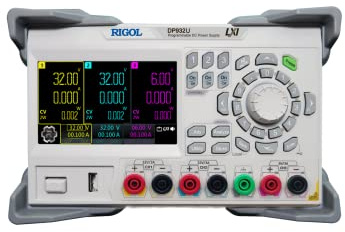 Rigol Labornetzteil,DP932U DC Power Supply,3 Ausgänge,32 V/3 A || 32 V/3 A || 6 V/3 A,max210W, Low Output Rib and Noise <350 μVrms/2 mVpp, schermresolutie: 10 mV/1 mA (upgradebaar)