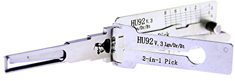 QiDAi Hu92 v.3 2-in-1 HU92 Dietrich- und Decoder-Werkzeug, Pick-Lock-Kit für Autos, automatische Zündung LockPick für Schlosser und 4S Shop