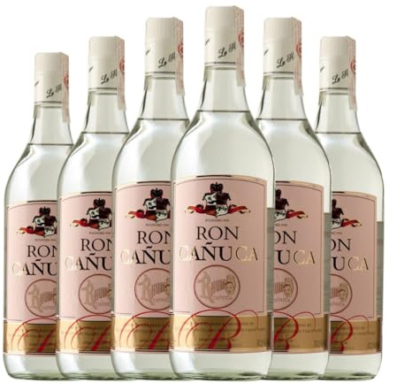 Ron LH La Huertana Cañuca Blanco Botella Misil 1 L (Caja de 6 Botella Misil de 1 L)