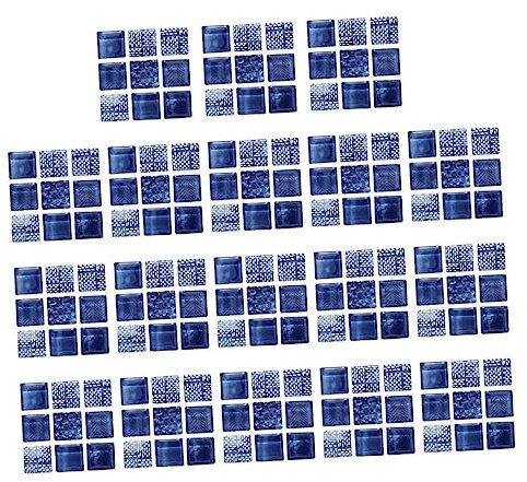 UKCOCO 54stücke Teiliges Mosaik-fliesenaufkleber Dunkelblau Selbstklebende Wanddekoration Für Küche Und Badezimmer Hitzebeständig Und Leicht Zu Reinigen Entfernen Für Kreative