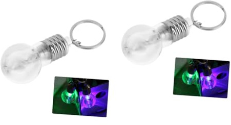 YARNOW 2 Piezas Llavero linternas LED Mini Linterna LED Llavero luz LED Llavero a Granel Mini Llavero Linterna Mini Linterna Llavero LED antorcha Llavero no está Roto Bombilla