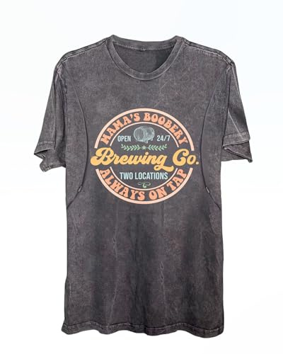 Komfort-Stillshirts für Damen, Reißverschluss, Still-Top, Causal Distressed Acid Washed Umstands-T-Shirts, Grau 3, X-Groß