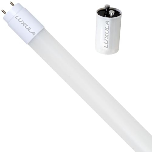 LUXULA LED Röhre 120cm T8 G13, 18W 2160lm, 4000K Neutralweiß | 120 lm/W, inkl. Starter-Brücke, Kunststoff, Ersatz für Leuchtstoffröhre und Neonröhre, Röhrenlampe für Werkstatt