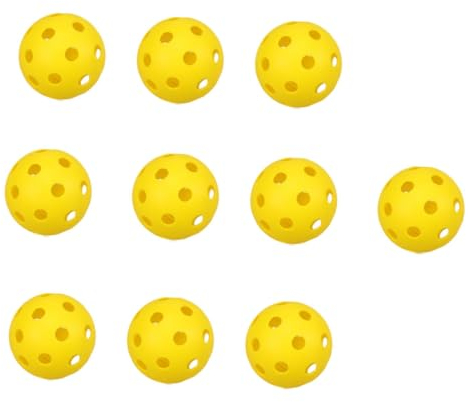 BCOATH 50 Stück Golf Trainingsbälle Hohlporöse Kunststoffbälle Pe Material Abriebfest Für Indoor Golfübungen Training Für Erwachsene Und Kinder