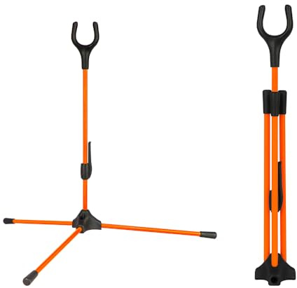 MiOYOOW Archery Bow Stand, Foldable Recurve Bow Holder with Non Slip Base for Compound Bow Recurve Longbow Takedown Bow