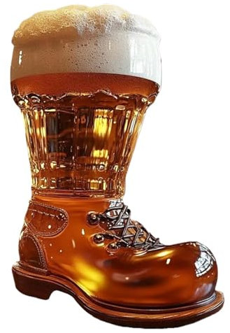 Taza de botas de vidrio, bota de cerveza de base pesada, Contenedor de té transparente, Clases para beber reutilizables, decoraciones de taberna interesantes para el hogar, restaurante