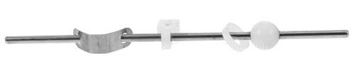 NUOBESTY Kit de Réparation pour Bonde D’évier Tige de Pivot Allongée en Acier Inoxydable, Fiable et Facile à Utiliser pour Lavabo de Salle de Bain