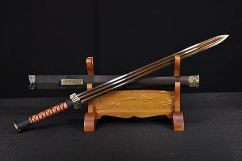 TEERMA 30 Zoll China Handmade Schwert aus Hohem Mangan Stahl scharfes und echtes Katana China Schwert CB004