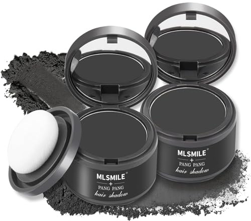 MLSMILE Root Touch Up Powder, 2PCS Instant Hair Powder Women, Hair Root Color Touch Up, Hair Magic Thick Fiber Hair Root Powder, Waterproof Root Cover-Up for Gray Coverage & Thin Hair (Men & Women)