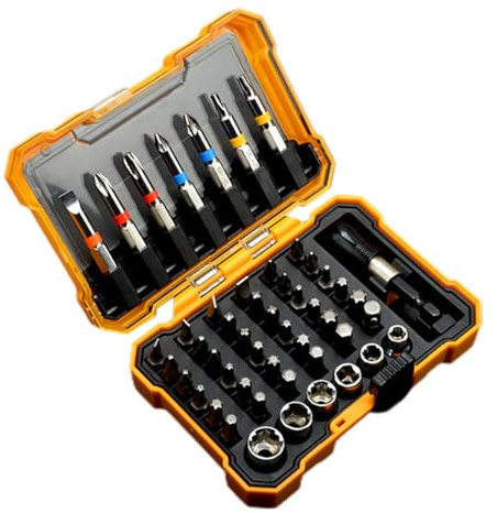 Punte magnetiche per cacciavite – punta magnetica professionale in acciaio con scatola – set di punte per cacciavite, per vetro, granito, pareti, legno, piastrelle, porcellana, metallo
