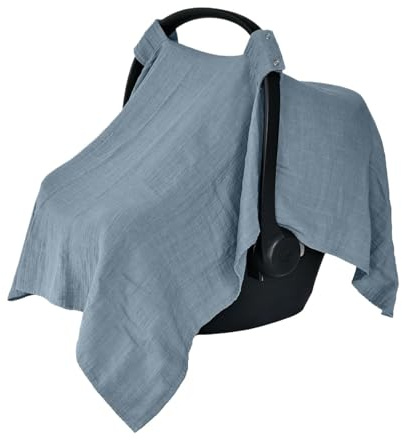 Parasole per - Adattamento elasticizzato universale, scialle per allattamento in spandex elastico, custodia per ventilazione ad alto flusso d'aria, morbida fodera per carrello in misto cotone