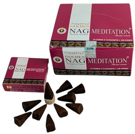 180 gms Box of GOLDEN NAG MEDITATION Agarbathi Incense Sticks - in stock and shipped by Busy Bits by Golden Nag