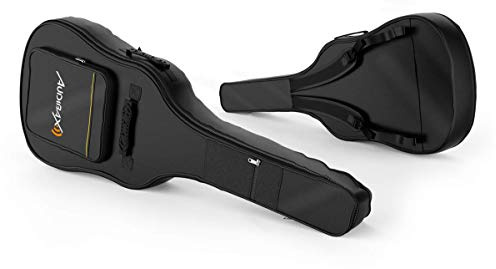 Audibax Easy Acoustic - Borsa per Chitarra con Imbottitura da 5 mm - Borsa per Chitarra Acustica e Classica - Scomparto Rsterno per Accessori - Cinghie Regolabili - Materiale Resistente all´Acqua