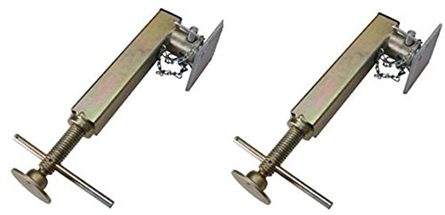 2 x Ifor Williams type swivel trailer jacks & mounting plate 1000kg cap