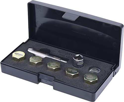 KS Tools 150.4925 Ölablassschrauben-Gewindereparatur-Satz, 12-tlg. M15 x 1,5 | 150.4925, Reparatursatz, Ölablassschraubengewinde