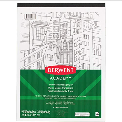 Derwent Academy 54992 Transparentpapier, 23 x 30 cm, 40 Blatt