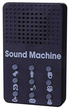Lustige Soundmaschine Halloween Geräusche schwarz 5 x 8 x 1,5cm - Schwarz