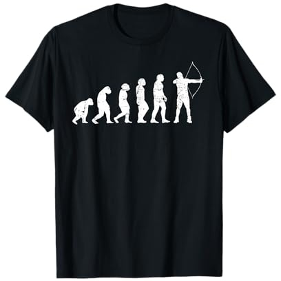 Bogenschützen Evolution Bogenschießen Pfeil Bogen Bogensport T-Shirt