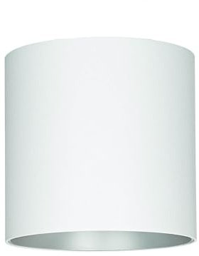 Foco de superficie XL POINT de metal blanco-plateado D: 12,7 cm A: 12,5 cm GU10 intercambiable para pasillo cocina salón spot lámpara de techo de superficie interior de alto voltaje