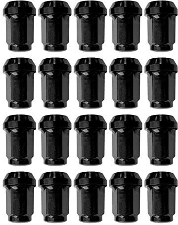 OMP Speed Set mit 20 Radmuttern M12X1.5, konisch, lang, 33 mm, Schlüssel 17/19, Schwarz, DIN 10.9