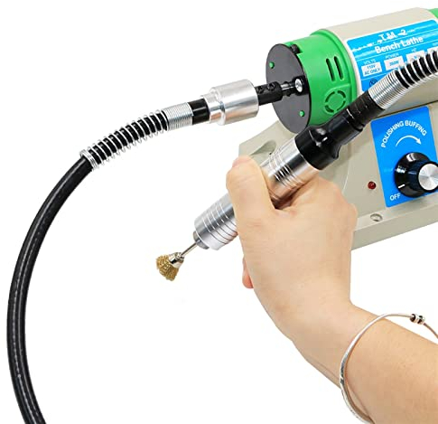 JORAsa Multifonction Bijoux Rock Polissage Tampon Machine Bijoux Broyeur Moulin Machine De Polissage Bijoux Table Banc 350W 10000RPM (Color : 110v)