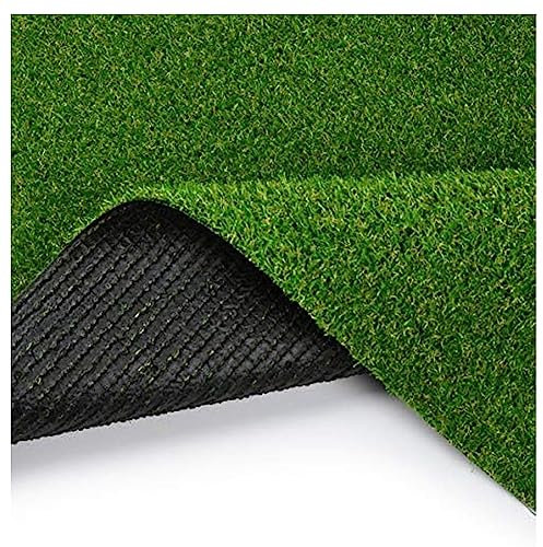 RAGGZZ Kunstrasenteppich, Rasenteppich-Rolle, Kunstrasen Mit Drainagelöchern, Feuerbeständiger Realistischer Kunstrasen Rasenmatte (Size : 1x4m)