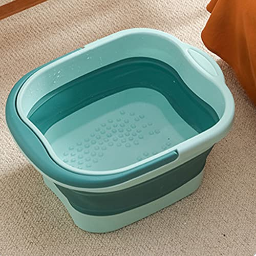 Faltbarer Fußbadbecher für Spa, große Einweichwanne mit Pediküre-Tablett – Waschbecken