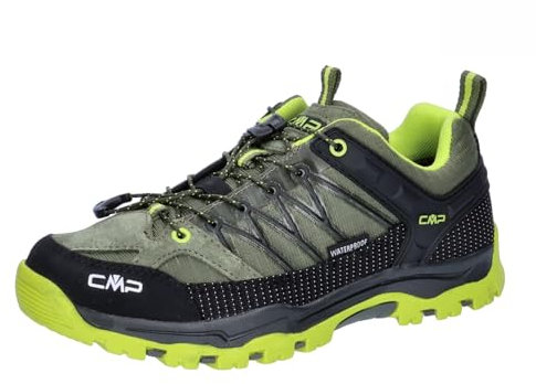 CMP Kids Rigel Low Trekking Shoes Wp Unisex Kinder Trekking-Schuhe, Kaki Acid, 36 EU