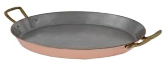 Paellapfanne, Kupferpfanne für Paella - aus Kupfer und Zinn, 40cm