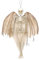 Boland 73202 - Hängende Horror Dekoration, Skelett Engel, 40 cm, Party Deko für Mottoparty und Halloween, Hängedeko