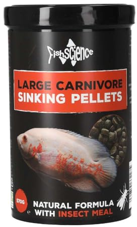 FishScience Large Carnivore Diet 570g | Sinking Pellet Tropical & Aquatic
