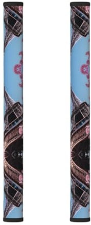 YQxwJL Ölgemälde Paris Eiffelturm-Druck, Kühlschrank-Türgriffabdeckungen, waschbar, Küchendekoration, für Kühlschrank, Mikrowelle, Herd, Badezimmer